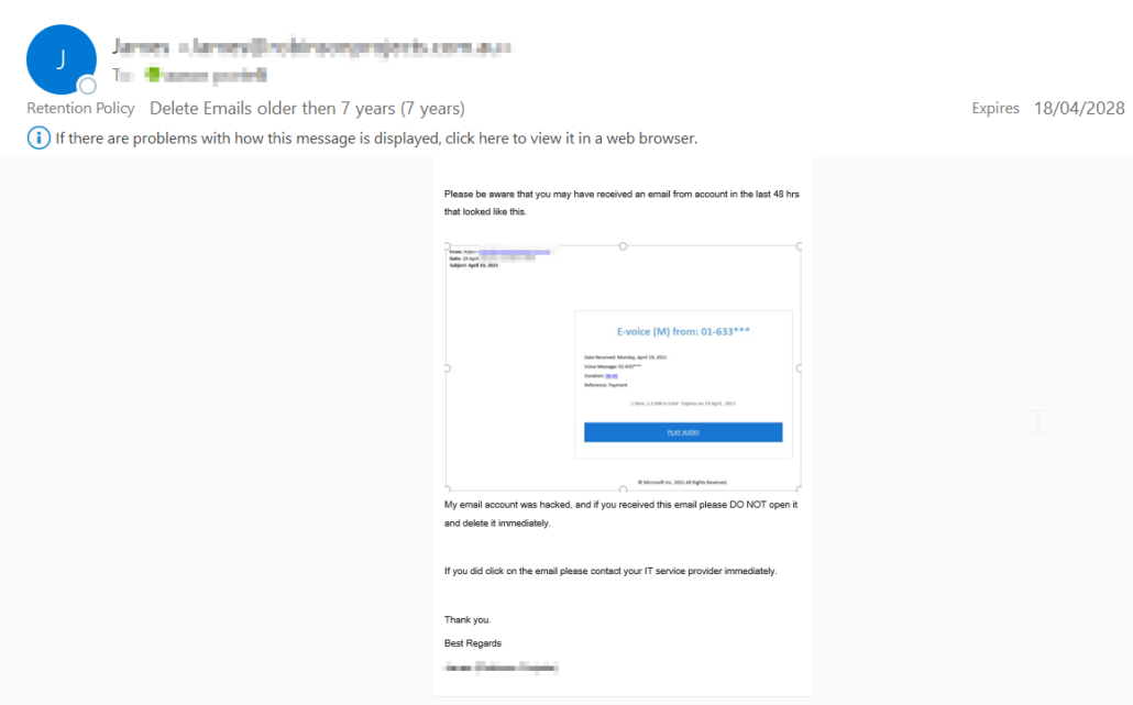 Email hack check A & S Tech IT Made Simple!